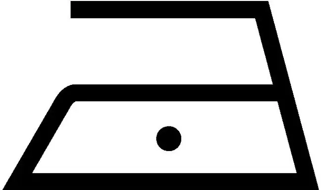 Bügelsymbol - bügeln bei niedriger Temperatur