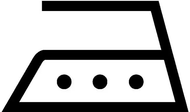 Bügelsymbol - bügeln bei hoher Temperatur